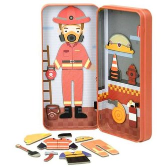 MierEdu Cestovní magnetické puzzle - hasič