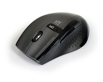 PORT CONNECT SILENT, bezdrátová myš, USB-A & USB-C dongle, černá