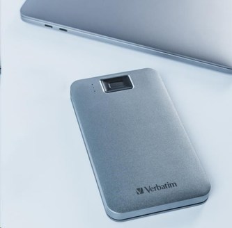 HDD 2.5\" 2TB USB 3.2/USB-C, Executive Fingerprint externí disk, Verbatim