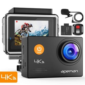 Odolná digitální kamera Apeman A79, 4KUltra HD, vodotěsné pouzdro do 40m