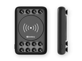 Sandberg Powerbank 10000 Wireless 10W, powerbanka a bezdrátová nabíječka Qi