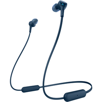 Sony WIXB400, Bluetooth bezdrátová sluchátka do uší, Extra Bass, modrá