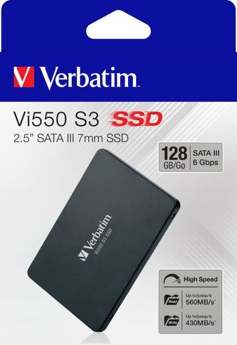 Verbatim SSD 128GB SATA III Vi550 S3 interní disk 2.5\", Solid State Drive