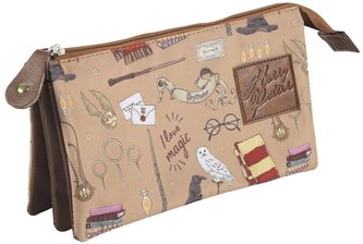 Penál na tužky Harry Potter: Magická koláž (22 x 12 x 3 cm)