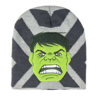 Dětská zimní čepice Marvel|Avengers: Hulk (univerzální) šedý akryl