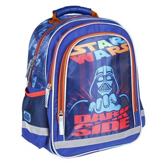 Školní batoh Star Wars|Hvězdné války: Premium (objem 15,2 litrů|30 x 39 x 13 cm) modrý polyester