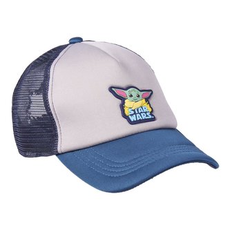 Kšiltovka Star Wars|Hvězdné války: Mandalorian (obvod 56 cm) modrý polyester