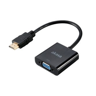 AKASA redukce z HDMI(M) na VGA(F) / AK-CBHD15-20BK / 20cm /