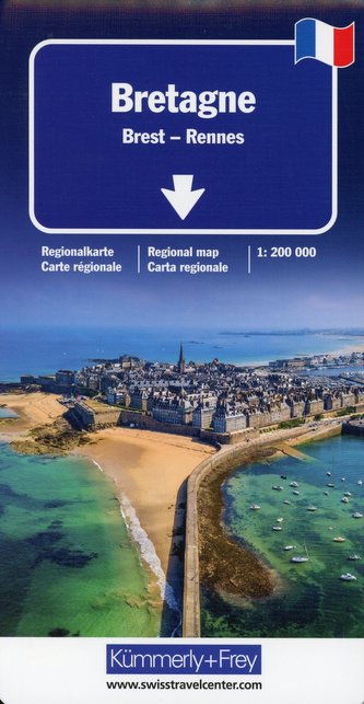 Bretagne Regionalkarte 1:175 000