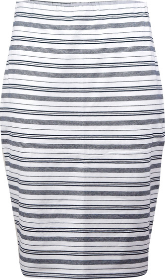 MARINE - Dámská žerzejová sukně z bavlny - White comb - XL