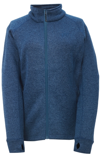 NOSSEN - dámská celorozepínací flatfleece mikina bez kapuce - Navy - 44