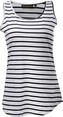 MARINE - dámský tank top, white comb. - 42