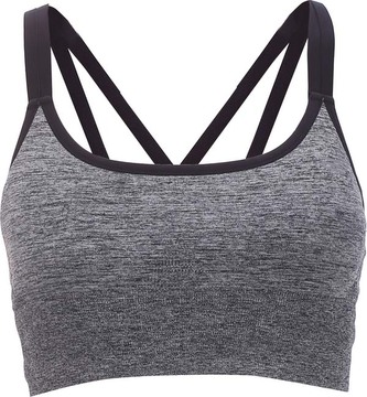 OXIDE - bezešvá sportovní podprsenka - Grey Melange - S/M
