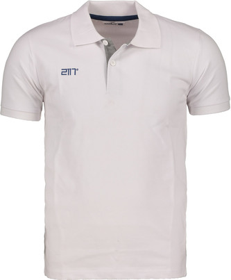 LAXSJÖ - pánské polo triko z piké bavlny - bílé - XXL