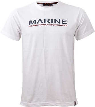 MARINE- pánské triko - bílé - M