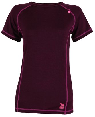 ULLANGER - dámský top s kr.ruk. (merino vlna), barva fialová - 38