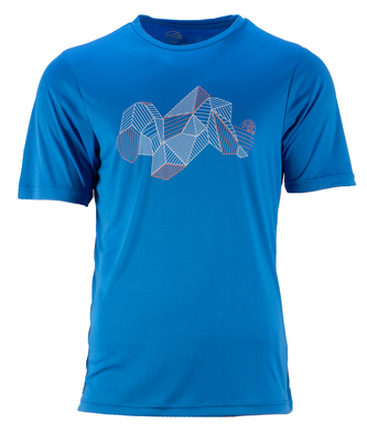 GTS 211811 M - Pánské funkční tričko s potiskem - Blue - XL