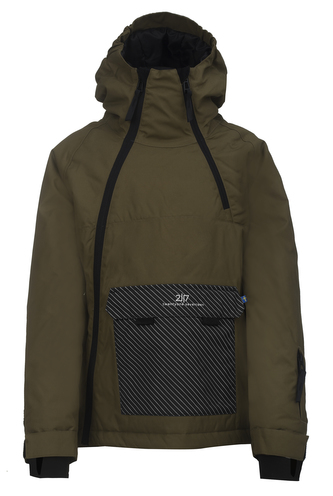 LILLHEM - ECO dětská 2L lyžařská bunda - army green - 164