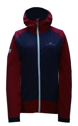NORDMARK - dámská hybridní bunda s kapucí - Wine red - 42