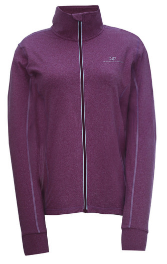 EKUDDEN - dámská powefleece mikina - Wine Red - 38