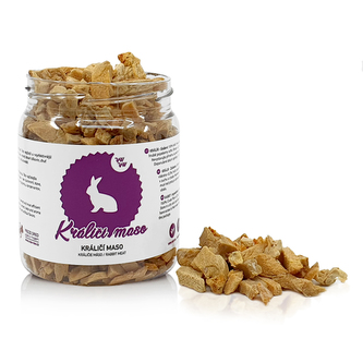 Raw Raw pamlsky mrazem sušené Králičí maso 70g