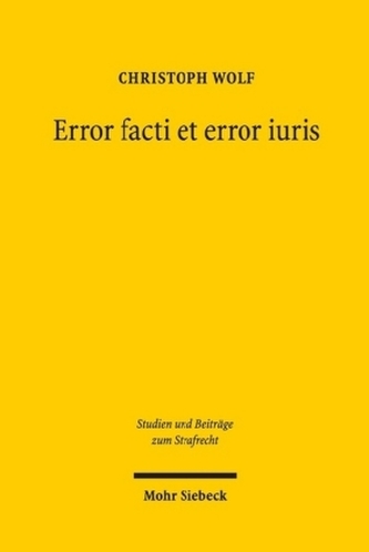 Error facti et error iuris