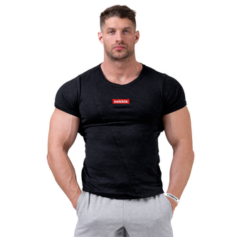 Nebbia Red Label Muscle Back tričko 172 - Černá - M