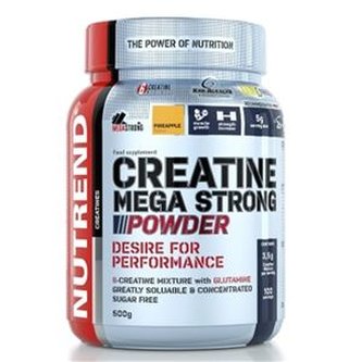 Nutrend Creatine Mega Strong Powder 500g - Ananas - 500 Gramů