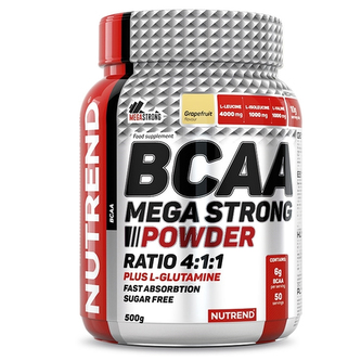 Nutrend Bcaa Mega Strong Powder - Pomeranč - 500 Gramů