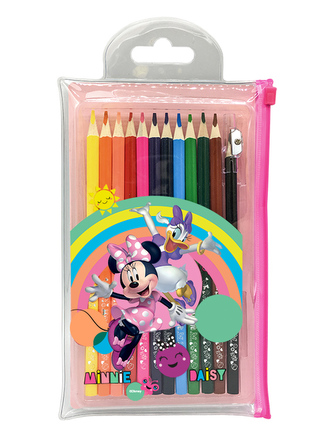 Minnie - Pastelky v PVC kapse