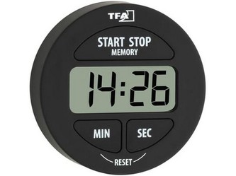 minutka digitální se stopkami pr.5,5cm ČER