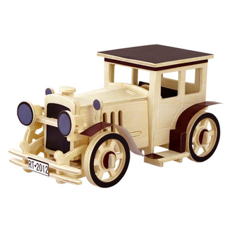 RoboTime dřevěné 3D puzzle Klasický automobil 1