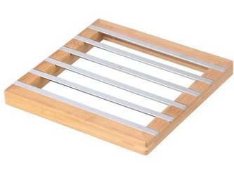 podložka pod hrnec 22,2x22,2x2cm Cr+bambus