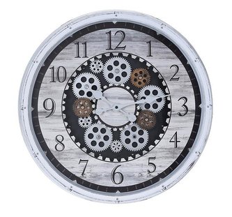 Hodiny Segnale nástěnné s otevřeným strojkem, bílá