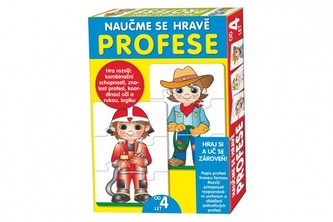 Puzzle deskové Naučme se hravě profese