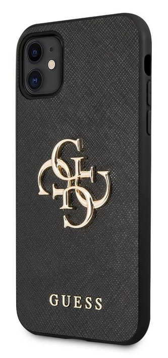 Guess Saffiano Big 4G Hard Case iPhone 11, Black