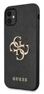 Guess Saffiano Big 4G Hard Case iPhone 11, Black