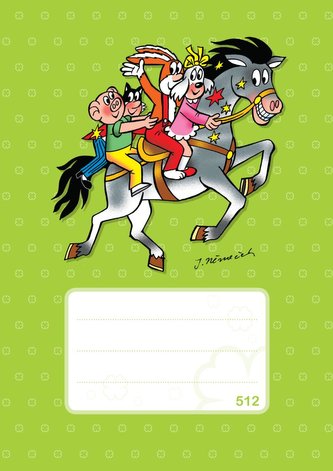 Školní sešit Čtyřlístek 512 - linkovaný A5 / 10 listů