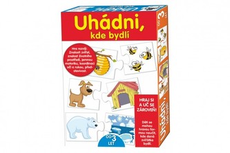 Puzzle deskové Uhádni, kde bydlí