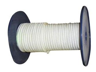 šňůra PA s duší 6mm BÍ pletená (100m)