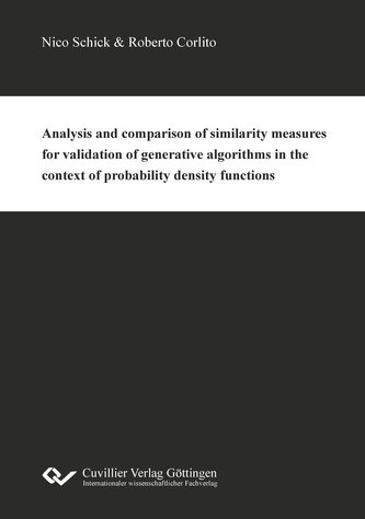Analysis and comparison of similarity measures for validation of generative algorithms in the context of probability density fun