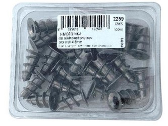 hmoždinka do sádrokartonu kov. 2259 (25ks) plast.obal