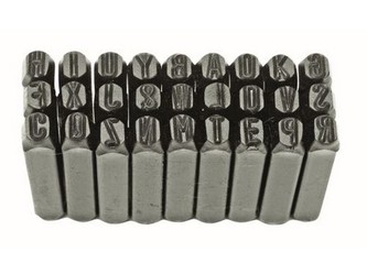 razidla abeceda 6mm HOBBY