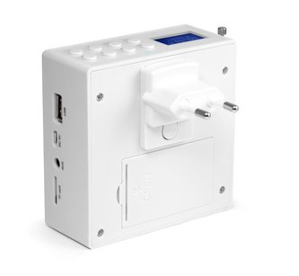 Technaxx přenosný reproduktor MusicMan, DAB+/FM, Bluetooth, AUX–IN, 800mAh, bílý (BT-X51)