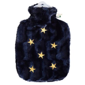 Termofor Hugo Frosch Classic s obalem z umělé kožešiny ,,hvězdy\"