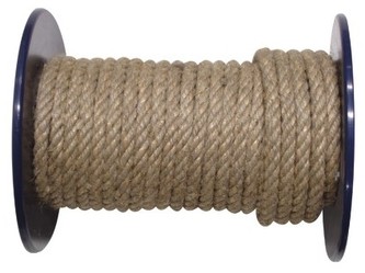 šňůra přírodní 6mm stáčená s PP (100m)