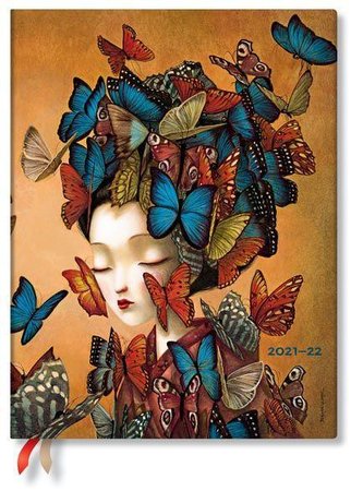 Madame Butterfly 18-Monatskalender Flexi 2022 Ultra Vertikal