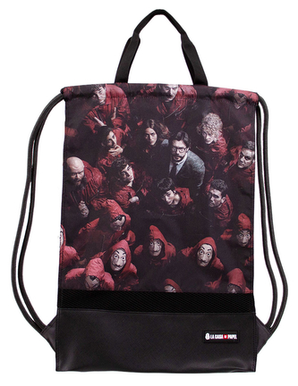 Batoh - pytlík gym bag Netflix|La Casa De Papel|Papírový dům: Money Heist (34 x 49 cm)