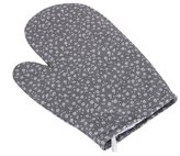 Kuchyňská chňapka - šedý kvítek - chňapka 28x18 cm