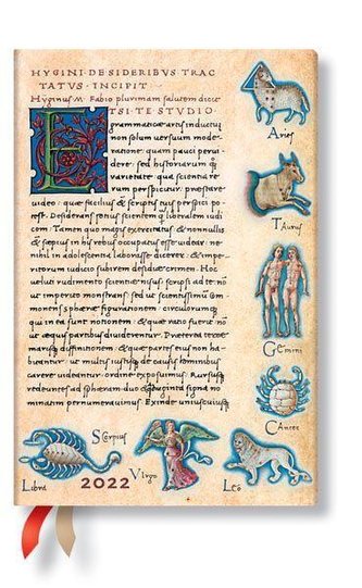 Astronomica 12-Monatskalender 2022 Mini Tagesüberblick